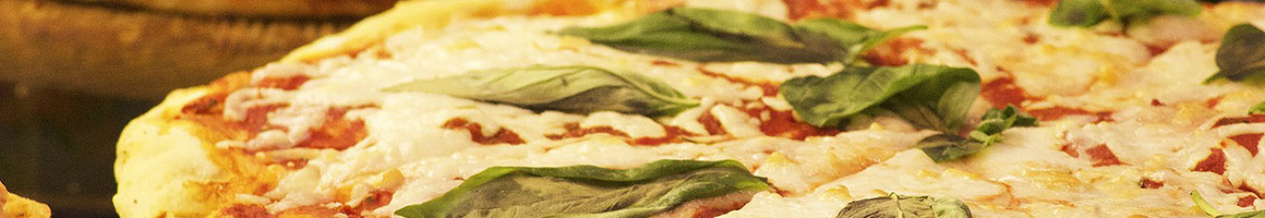 Eating Italian Pizza at San Matteo restaurant in New York, NY.